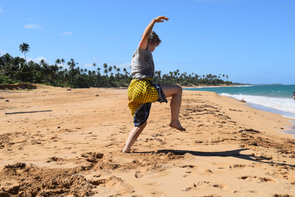 Photo by : Jennifer Monson in a residency for Choreographies of Disaster, Puerto Rico, December 2018